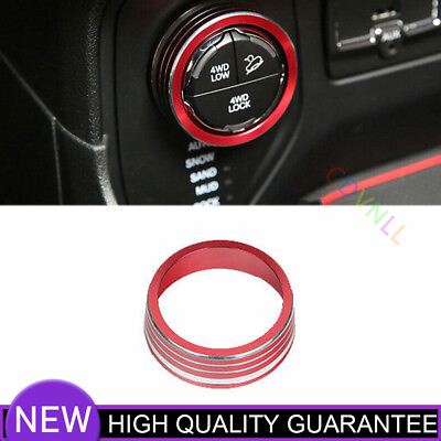 #ad Car Function Control Button Decor Trim Fit For Jeep Compass 17 2020 Aluminum Red $19.48