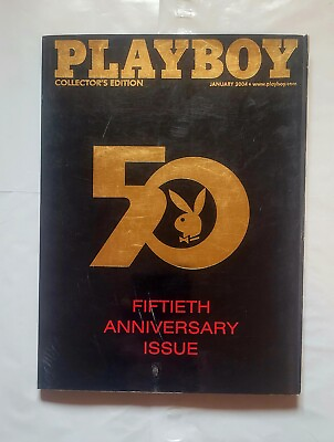 #ad Playboy January 2004 50 Fiftieth Anniversary Issue Collector#x27;s Edition Free Ship $16.20