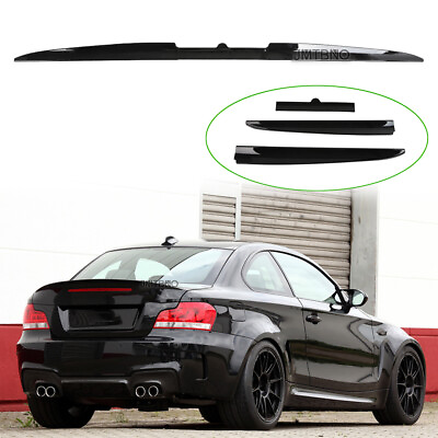 #ad For E82 128i 1 Series Coupe Sport Style Rear Trunk Lip Spoiler Wing Glossy Black $65.09