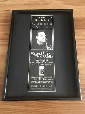 BILLY CURRIE STAND UP AND WALK framed original advert GBP 16.99