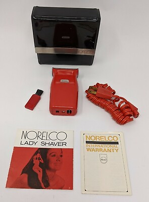 #ad Lady Norelco Lady Shaver 20L with Case Cord Cleaning Brush Vintage $17.95