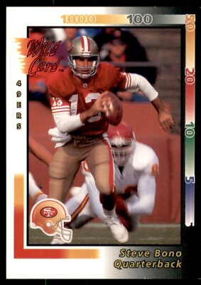 #ad 1992 Wild Card Steve Bono Rookie San Francisco 49ers #102 $1.00