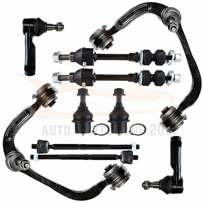 #ad Fits 2004 2006 Ford F 150 4WD 10PC Front Upper Control Arms Suspension Set $93.89