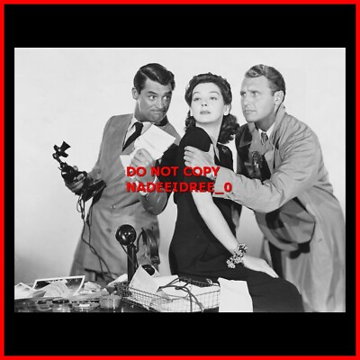 #ad CARY GRANT ROSALIND RUSSELL RALPH BELLAMY HIS GIRL FRIDAY 8X10 PHOTO $9.99