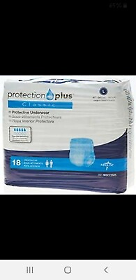 #ad Medline Protection Plus Large Classic Protective Underwear MSC23505 Pack 18 $14.00