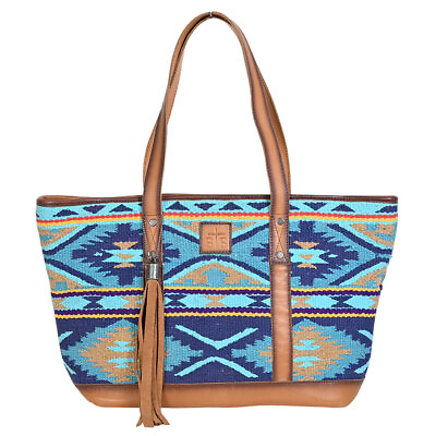 #ad STS Mojave Sky Multi Blue Aztec Tote STS31890 $119.99
