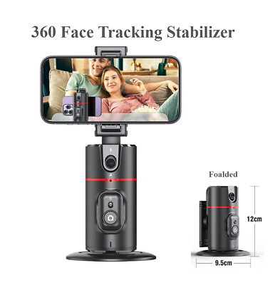 #ad Phone Stabilizer Smart Facial Tracking Removable Light Wireless Selfie Tripod $34.37