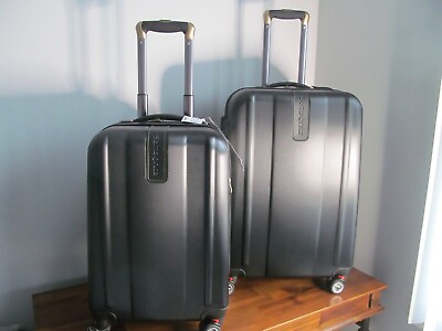 #ad Samsonite Luggage Set Oyster Bay Black Carry On amp; Check In Spinner Cases NWT $289.00