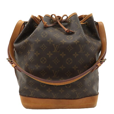 #ad Authentic Louis Vuitton Monogram Noe Shoulder Bag Hand Bag Brown M42224 Used F S $495.00