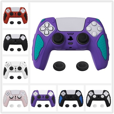 PlayVital Anti Slip Silicone Cover Skin Case For PS5 Controller With Thumb Grip $16.99
