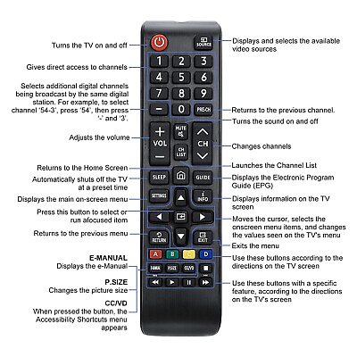 #ad New BN59 01301A Replace Remote Control Fit for Samsung Smart TV UN65NU6950FXZA $6.99