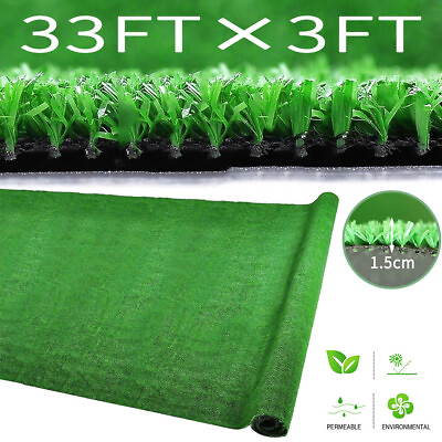 Green Artificial Fake Synthetic Grass Rug Garden Landscape Lawn Carpet Mat Turf $58.56