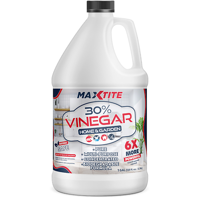#ad MaxTite Concentrated Vinegar 20% 30% or 45% High Strength Gallon Bottles $26.50