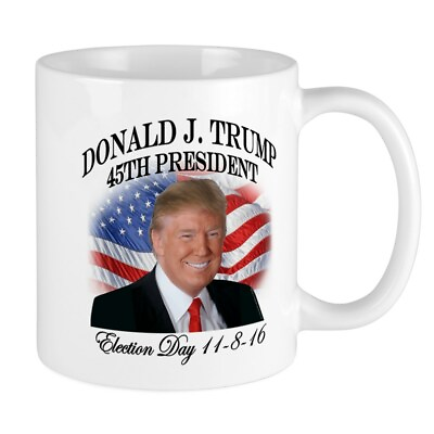 #ad CafePress President Trump Mugs 11 oz Ceramic Mug 2018799861 $17.99