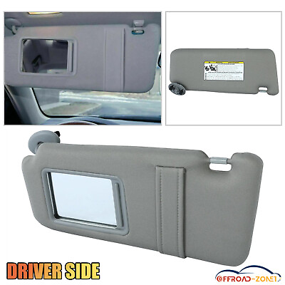 #ad Gray Left Driver Side Sun Visor Sunshade Without Sunroof For Toyota Camry 07 11 $17.14