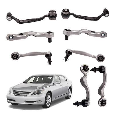 8x For 2007 2017 Lexus LS460 RWD Suspension Front Upper amp; Lower Control Arm Kit $185.99