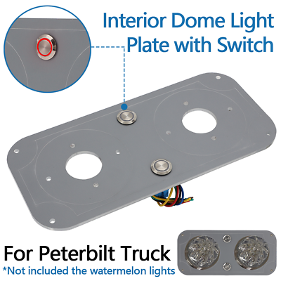 #ad Watermelon Dome Light Interior Lighting Plate w Red Switch For Peterbilt Truck $66.99