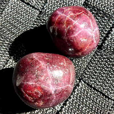 Garnet with star flash tumble Large red garnet crystal tumble raw Gem stone #ad $8.88