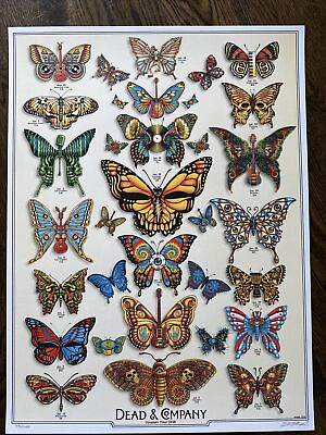 #ad Grateful Dead amp; Co Butterfly Original Poster NEW $135.00