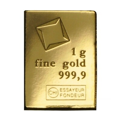 #ad 1 Gram Gold CombiBar Valcambi Suisse .9999 Fine Gold Bar From 25x1 Combibar $92.24