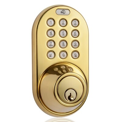 #ad MiLocks Keyless Entry Deadbolt Door Lock With Electronic Keypad; Choose Finish $57.99