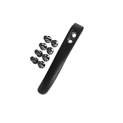 #ad Kizer Titanium Pocket Clip with Screws for Folding Knives KS201 Black $15.00