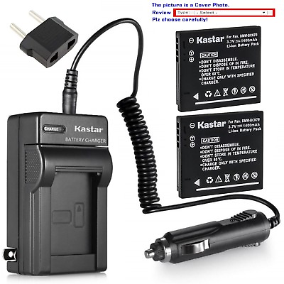 #ad Kastar Battery Travel Charger for Panasonic DMW BCK7E amp; Panasonic Lumix DMC FH2 $6.99