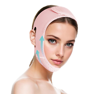 Double Chin Reducer Double Chin Eliminator V Line Lifting Mask with Chin Strap $17.11