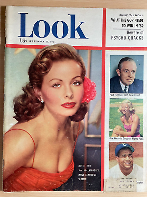 LOOK Magazine September 25 1951 JEANNE CRAIN $12.00
