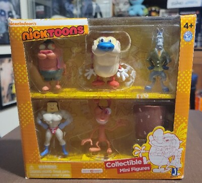 #ad Ren amp; Stimpy Collectible Mini Figures Target Exclusive 2012 Nickelodeon NEW $33.99