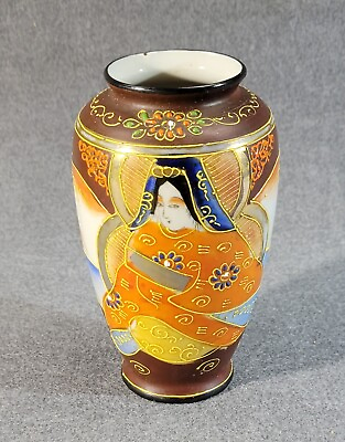 Vintage Japanese Moriage Immortal Vase Hand Painted amp; Marked Made in Japan $13.50