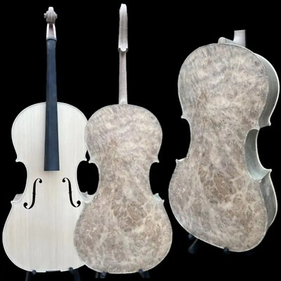 #ad Professional song white Cello 4 4 Solid Bird#x27;s eye maple back old spruce top $1259.10