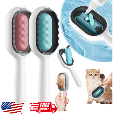 #ad #ad 4 In 1 Cat Grooming Brush Creative Update Cat Dog Grooming Comb With Water Tank $21.99
