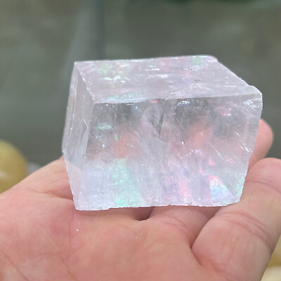 #ad #ad Natural iceland spar crystal mineral Teaching specimen 1PC 50G $8.55