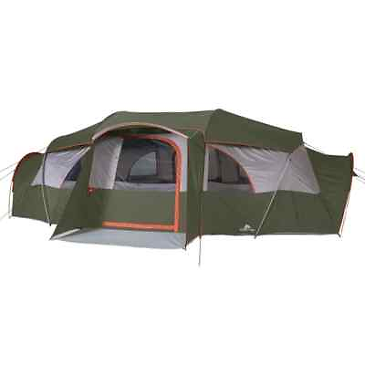 #ad 18 Person Cabin Tent with 3 Covered EntrancesMesh Roof255 Square Feet $375.59