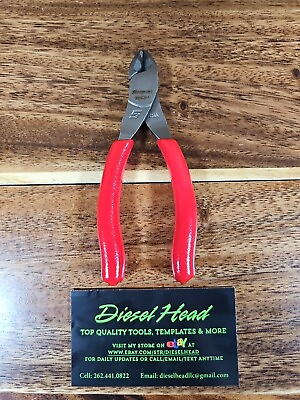 #ad *NEW* Snap On 85ACF 5quot; VectorEdge™ RED Handle Diagonal Cutters FREE SHIPPING $65.99