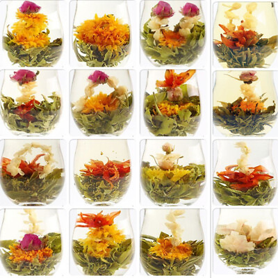 #ad 20 Kinds Handmade Blooming Flower Tea Beautiful Flowering Tea Balls Wedding Gift $10.73