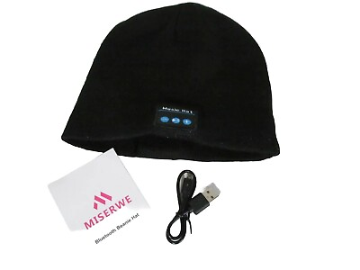#ad Bluetooth Music Warm Beanie Hat Wireless Cap Headset Headphone Speaker Mic $12.99