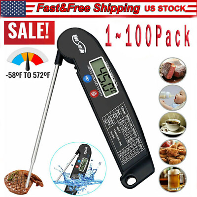 #ad Instant Read Digital Meat Thermometer BBQ Grill Smoker For Kitchen Food Cooking $279.49