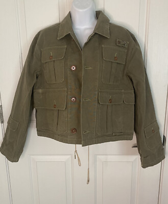 #ad Polo Ralph Lauren Army Olive Green Jacket Size Medium $65.00