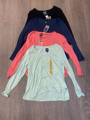 Gap Womens long sleeve Tee pick Color and Size $8.00