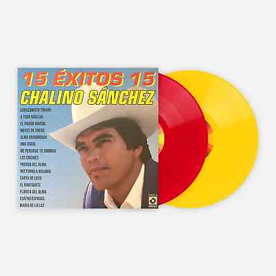 #ad CHALINO SANCHEZ 15 EXITOS 15 VINYL NEW LIMITED RED YELLOW LP NIEVES DE ENERO $64.99