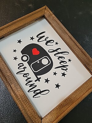 #ad We Sleep Around RV sign plaques gifts camper traveling small Lightweight Sign $17.00