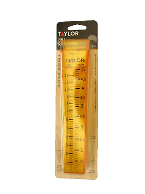 #ad Taylor 2 for 1 sprinkler and rain gauge set post or ground mount #2715 NEW $4.59