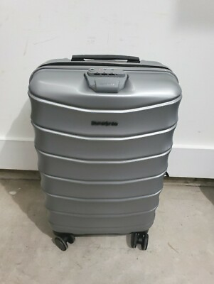 #ad Samsonite Amplitude Hardside Spinner Carry On 22quot; Grey HAS A CRACK SEE PHOTOS $50.00