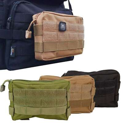 #ad Utility Outdoor Tactical Waist Pack Pouch Military Camping Bag Belt Hiking Bags $7.73