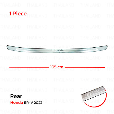 Fits Honda BR V BRV 2022 #x27;23 Rear Trunk Stainless Bumper Guard Sill Protector AU $164.49
