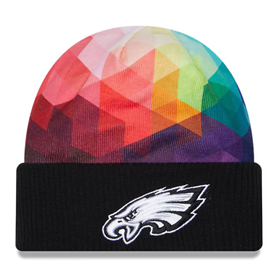 #ad Men#x27;s Philadelphia Eagles New Era Black 2023 NFL Crucial Catch Cuffed Knit Hat $25.19