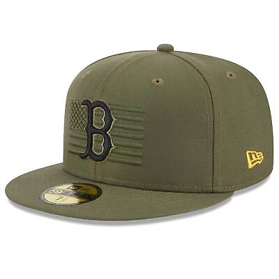 #ad 60352761 Mens New Era MLB 5950 ARMED FORCES ON FIELD FITTED BOSTON RED SOX $34.99