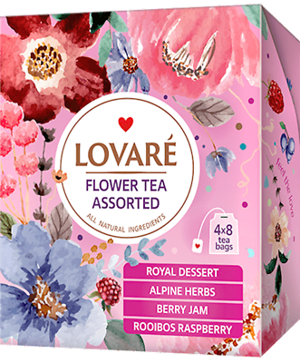 #ad LOVARE Tea quot;FLOWER TEA ASSORTEDquot; 32 Tea Bags Made in Ukraine Feel The Love $5.99